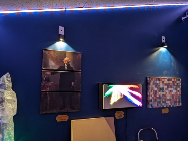 Photos of Art Heist Escape Room