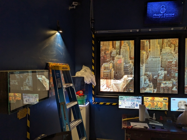 Photos of Art Heist Escape Room