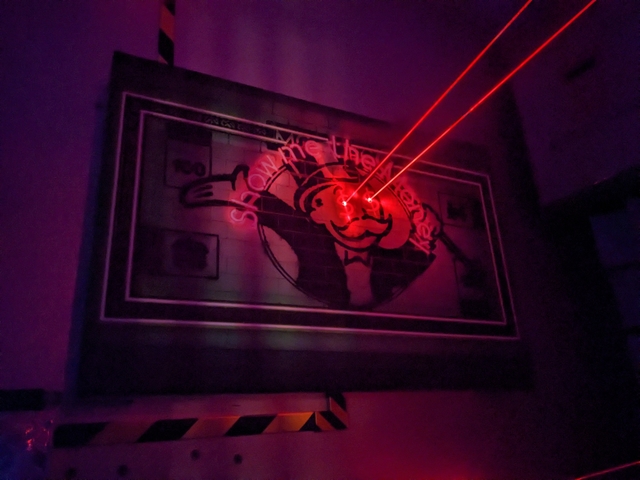 Photos of Art Heist Escape Room